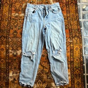 Light Blue Distressed Women's Jeans
